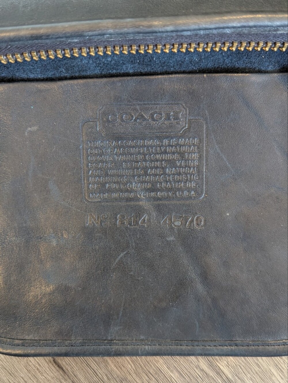Vintage Coach NYC Slim Clutch Large - Picture 3 of 7